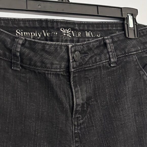Simply Vera Vera Wang | Women's Black Denim Casual Jeans Size 6 - Picture 7 of 12